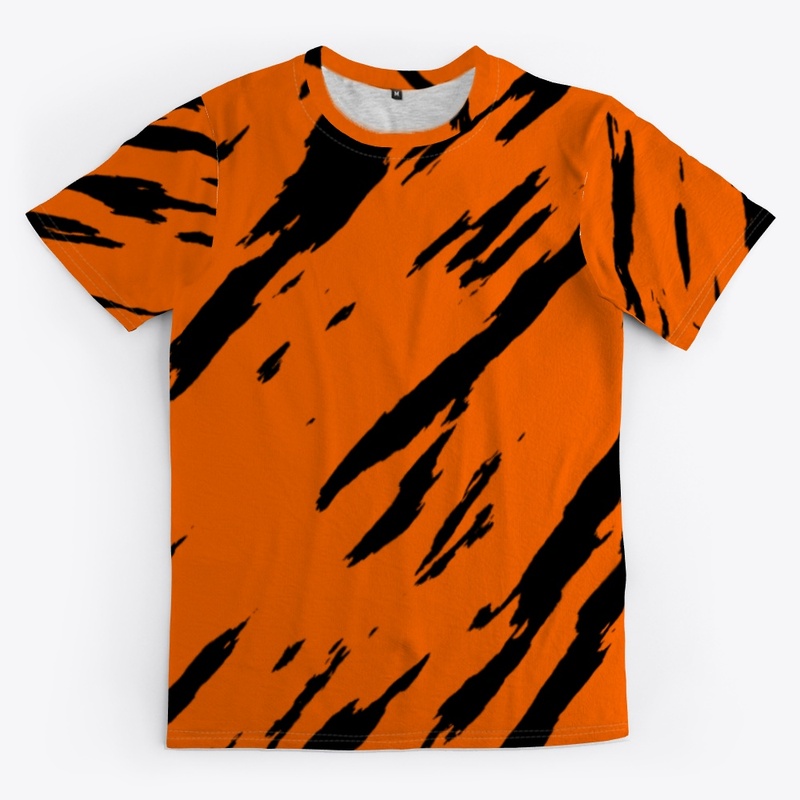 Bengal Tiger Orange with Black Stripes
