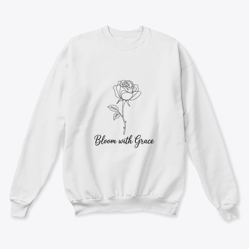 Bloom with Grace Minimalist Floral Tee