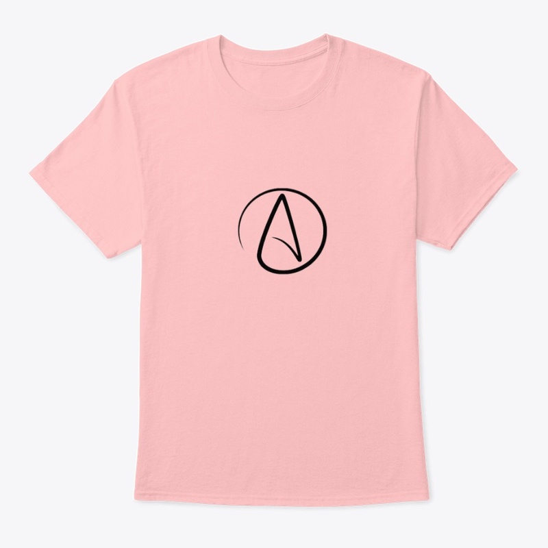 T-shirt for Atheists with atheist logo