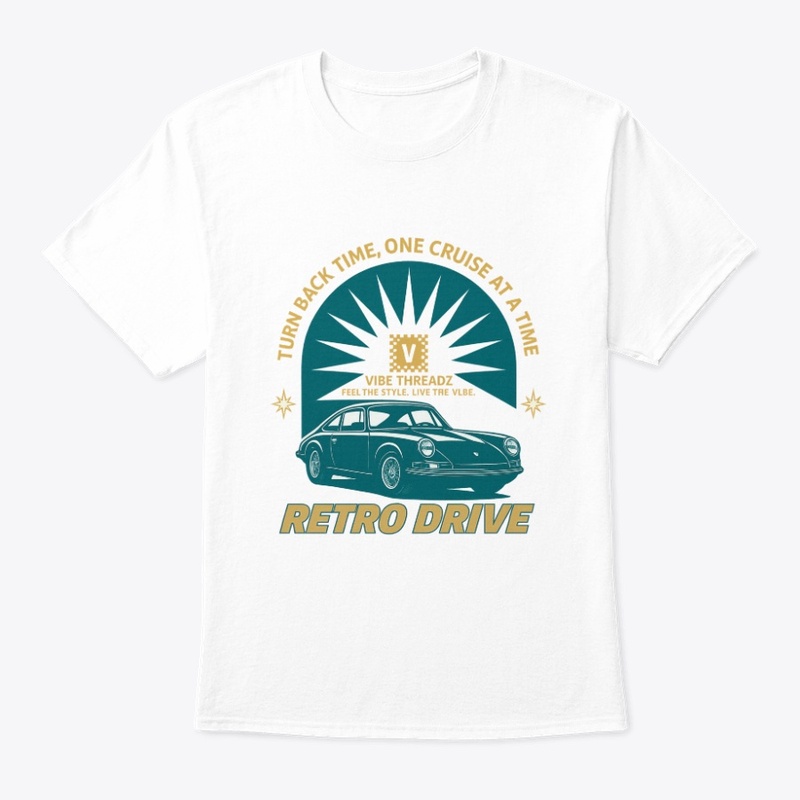 Retro Drive Classic Car Vibe Threadz