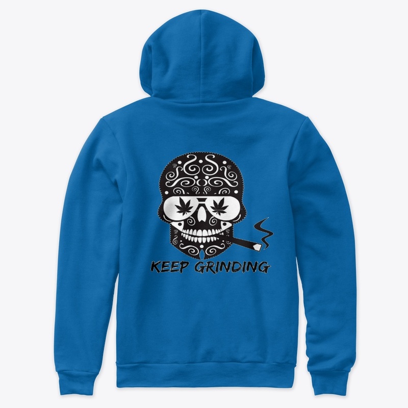 TATTOO SKULL SMOKING JOINT HOODIES