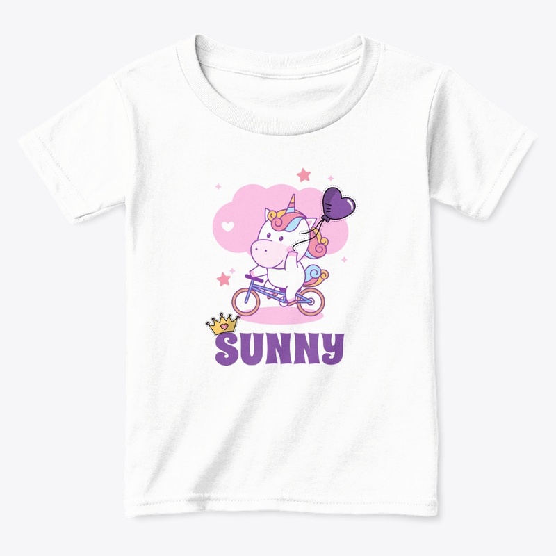 Unicorn Princess Sunny on a Bike