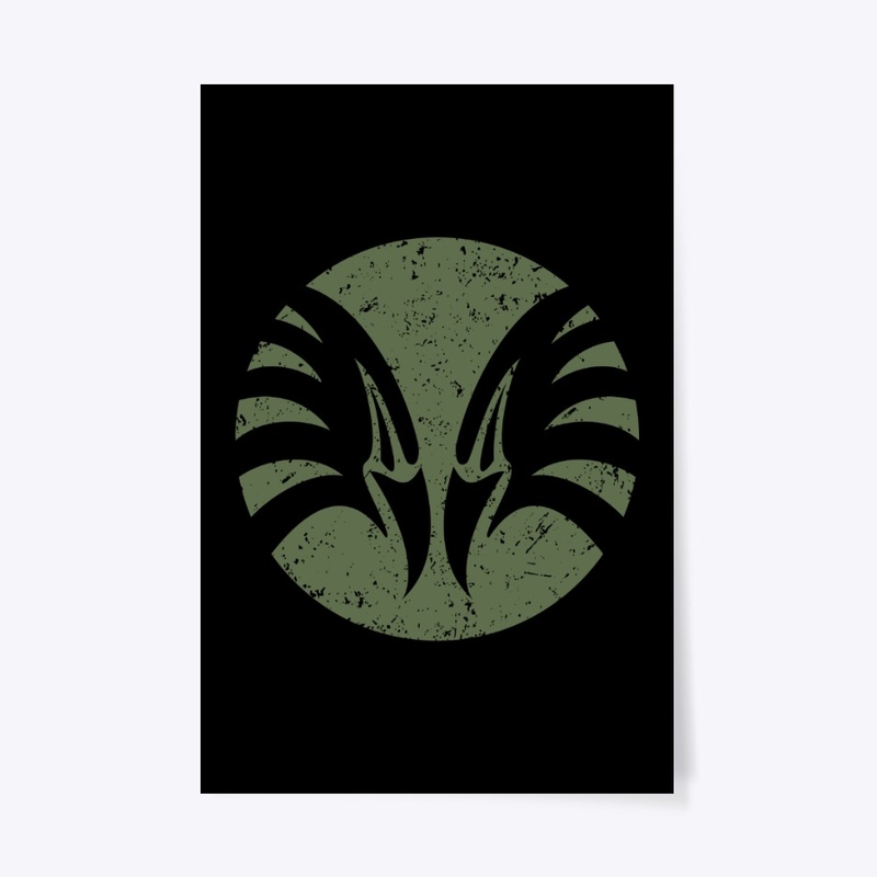 Eagle Heads, green circle