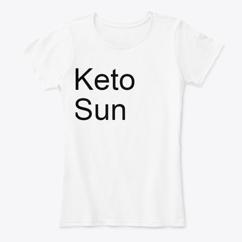 Keto Sun White T-Shirt Front