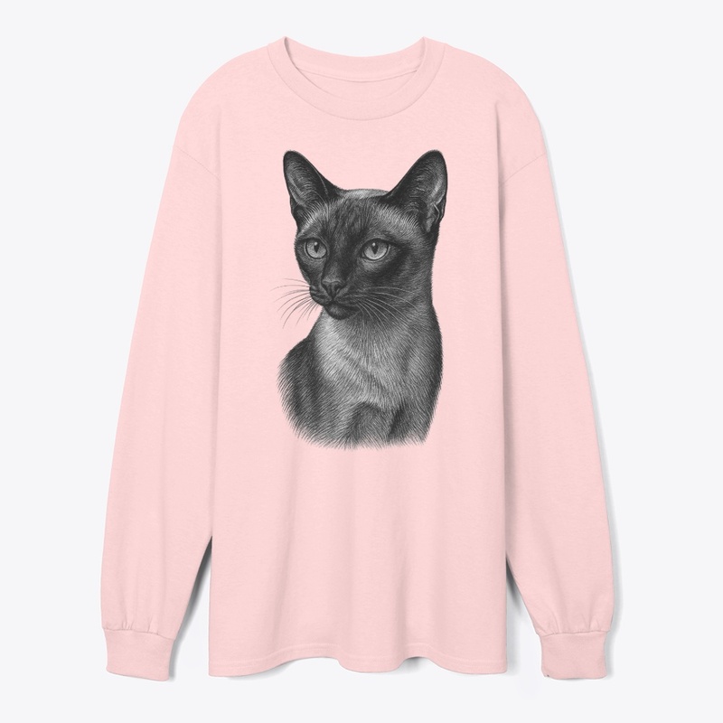 Chic Siamese Cat for Cat-Loving Girls