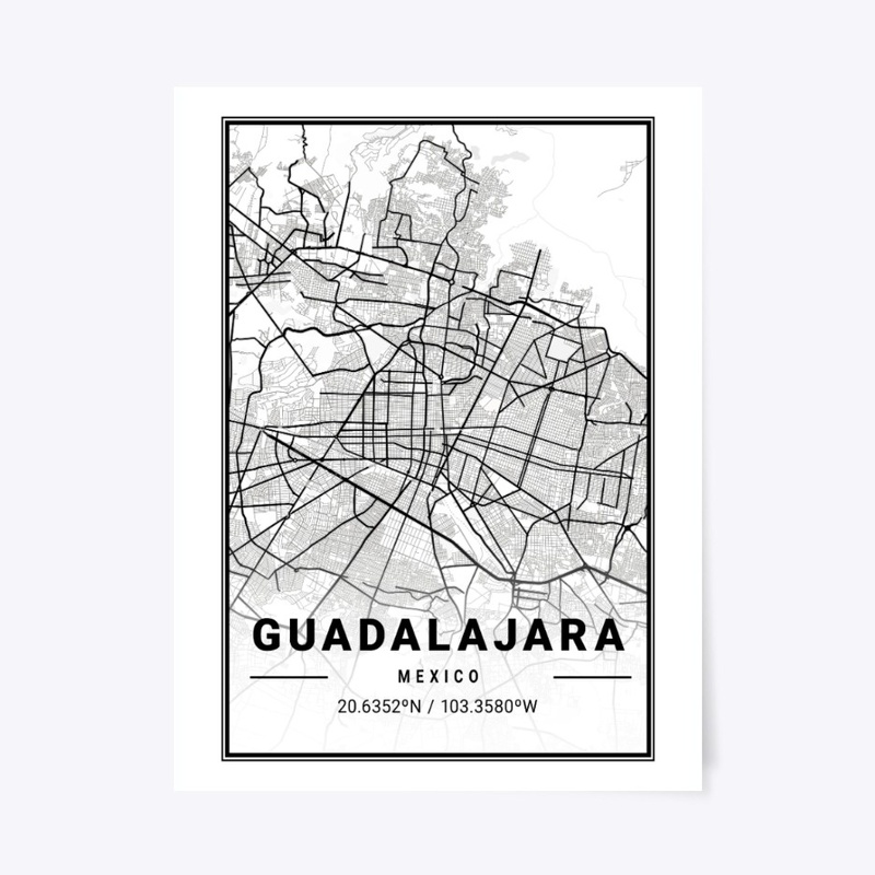 Guadalajara Light City Map