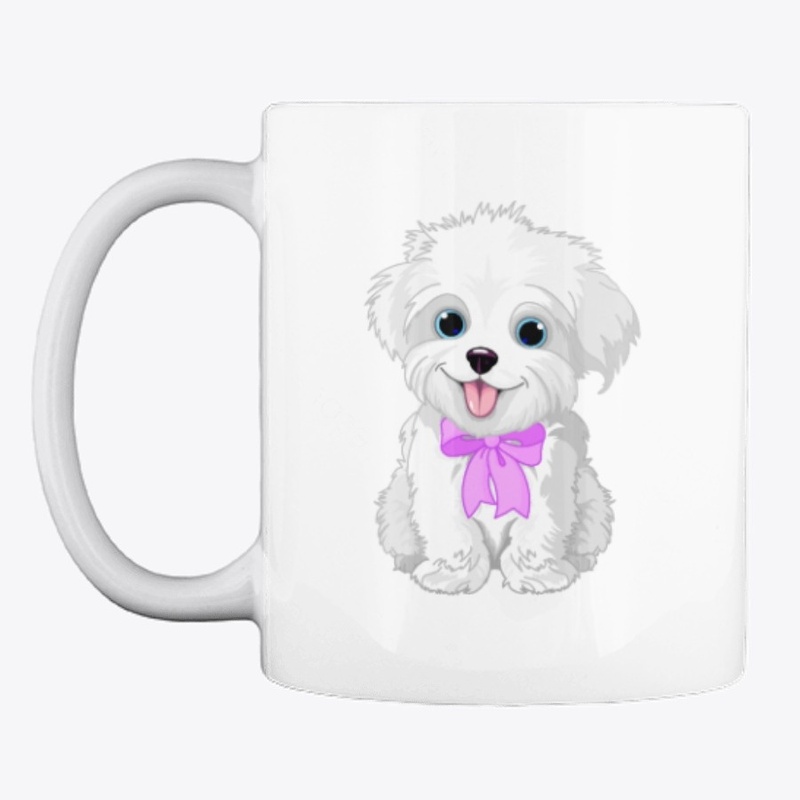 Cute White Puppy