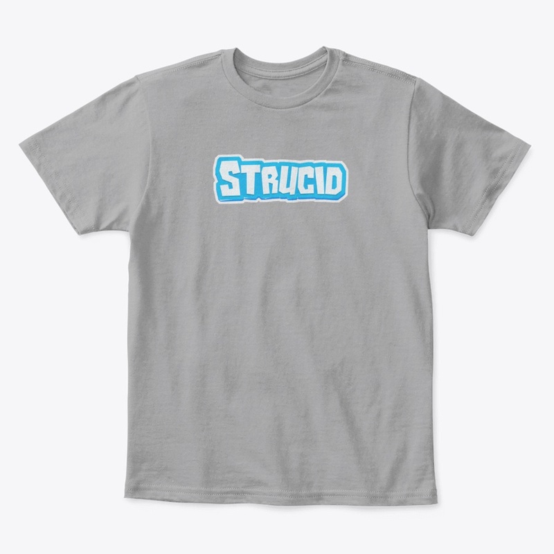 Blue border Strucid logo merch