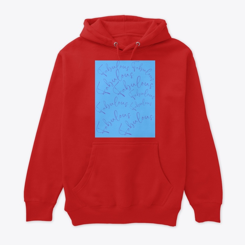 BLUE CURSIVE FABULOUS