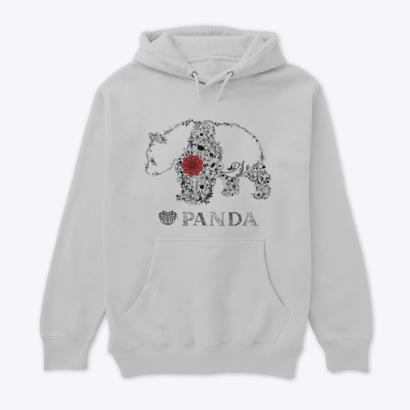 mandala heart panda -panda day