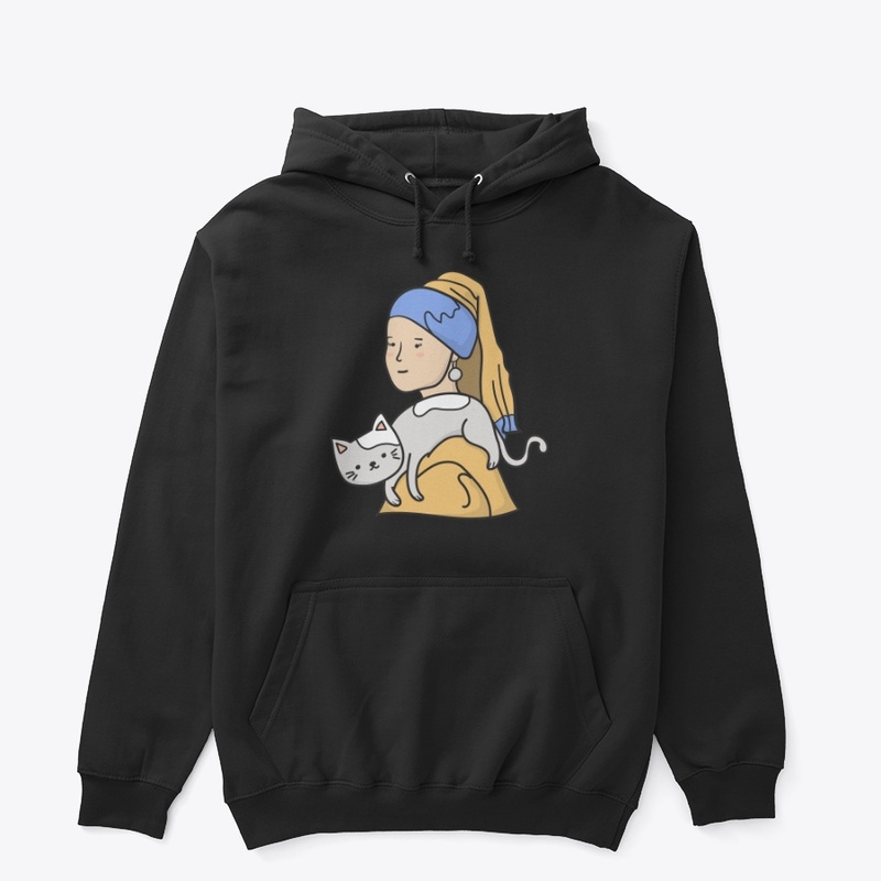 Cat mom, Girl with a pearl earring