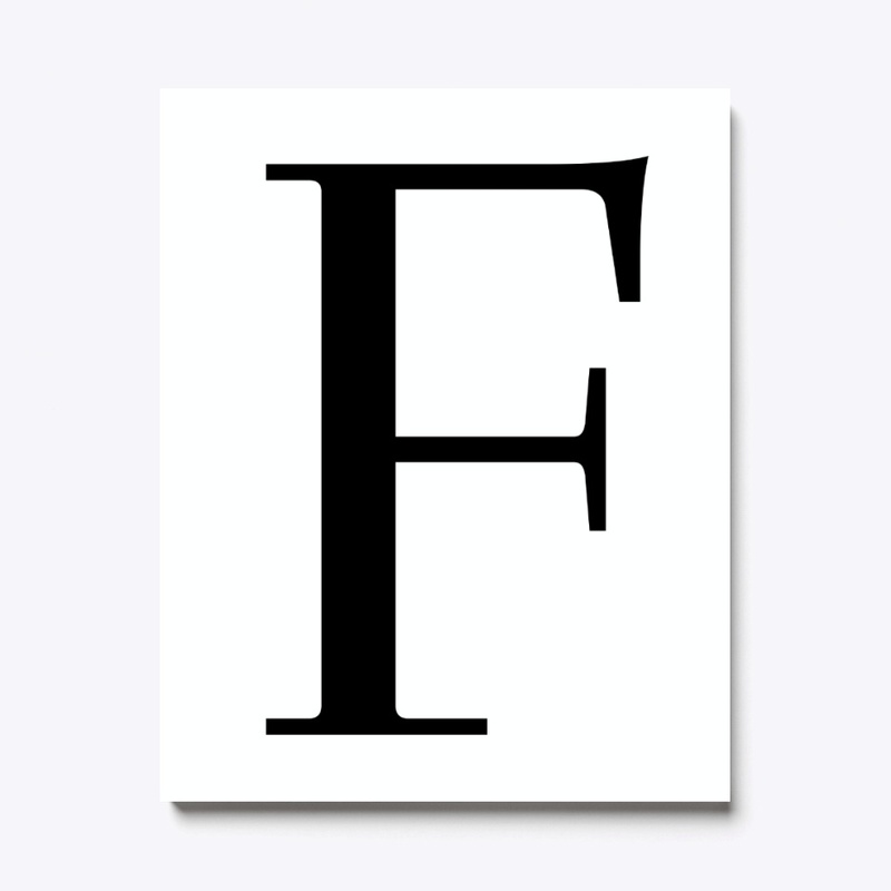'F' typography