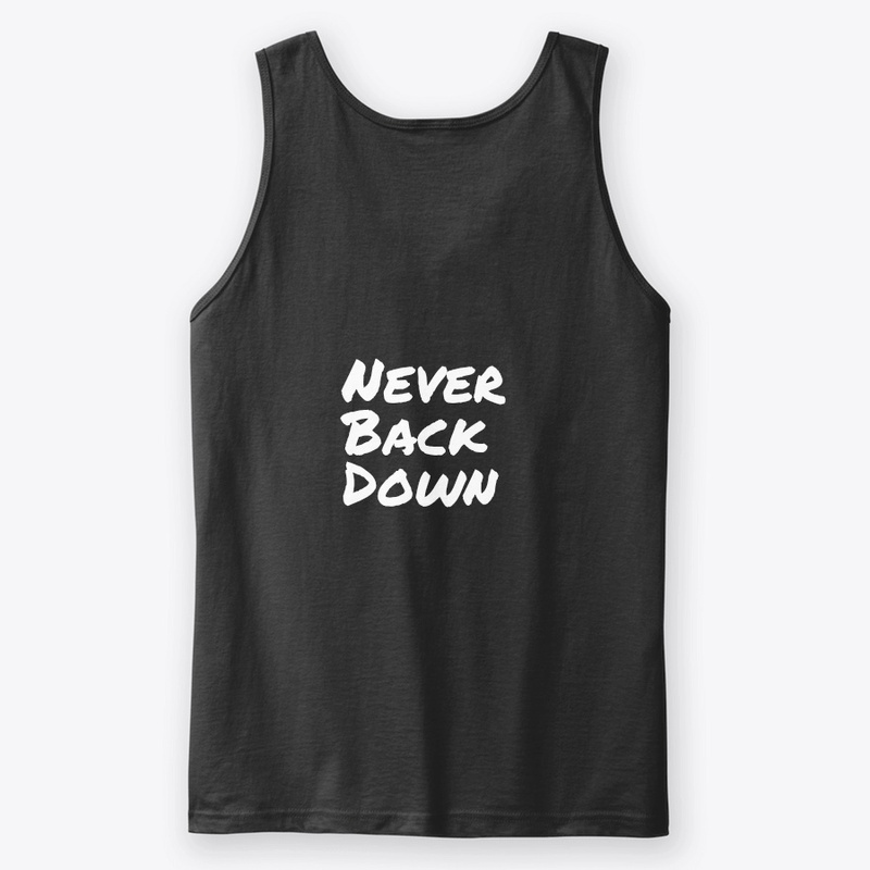 Canotta con scritta sul retro