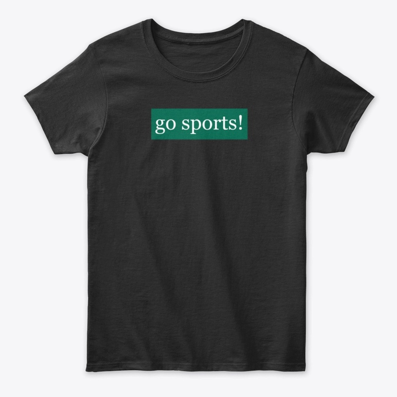 Go Sports Written in White on Green