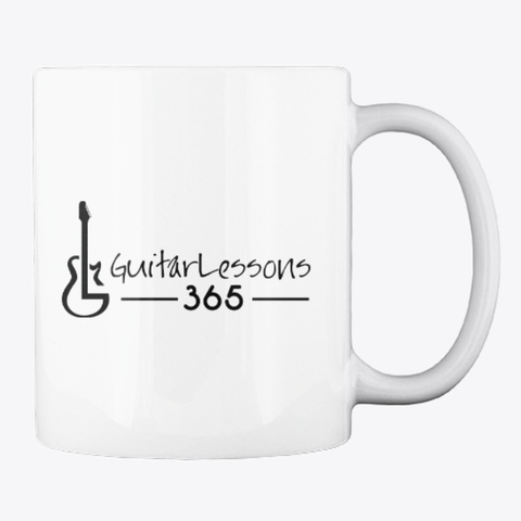 Guitar Lessons365 Mug White T-Shirt Back