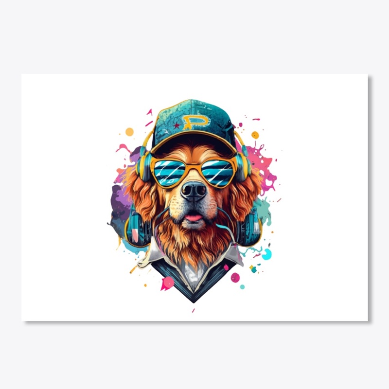 Paws and Play: Groovy Dog DJ Tee 🐾🎧