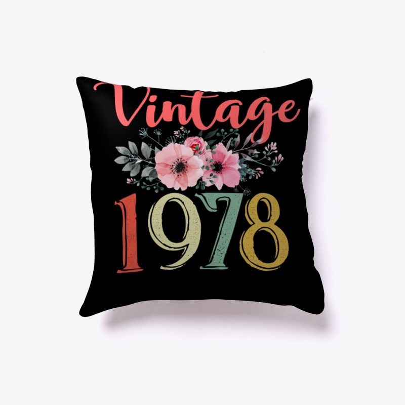 Vintage 1978 Floral 42nd Birthday Gift