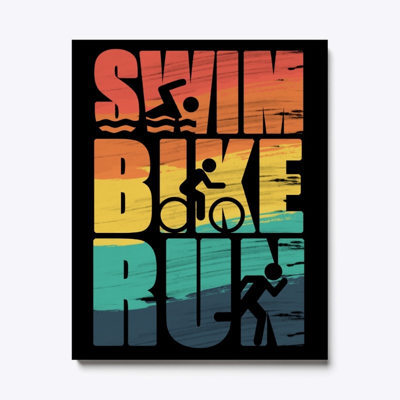 Triathlon Sports swim bike run T-Shirt