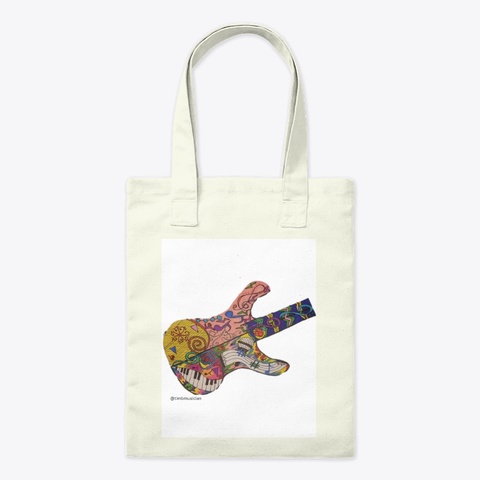 Guitar Art Totes Natural T-Shirt Front