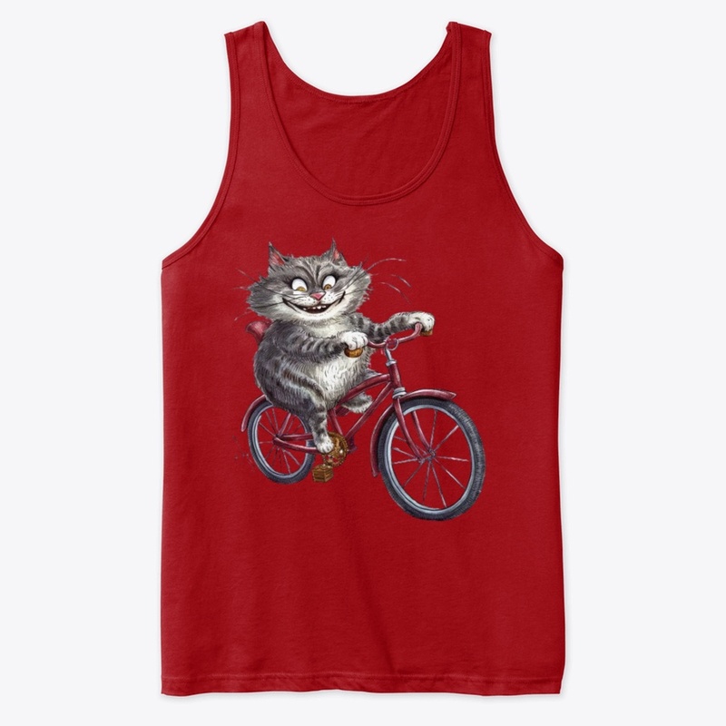 Moose on a bicycle - Mens T Shirt