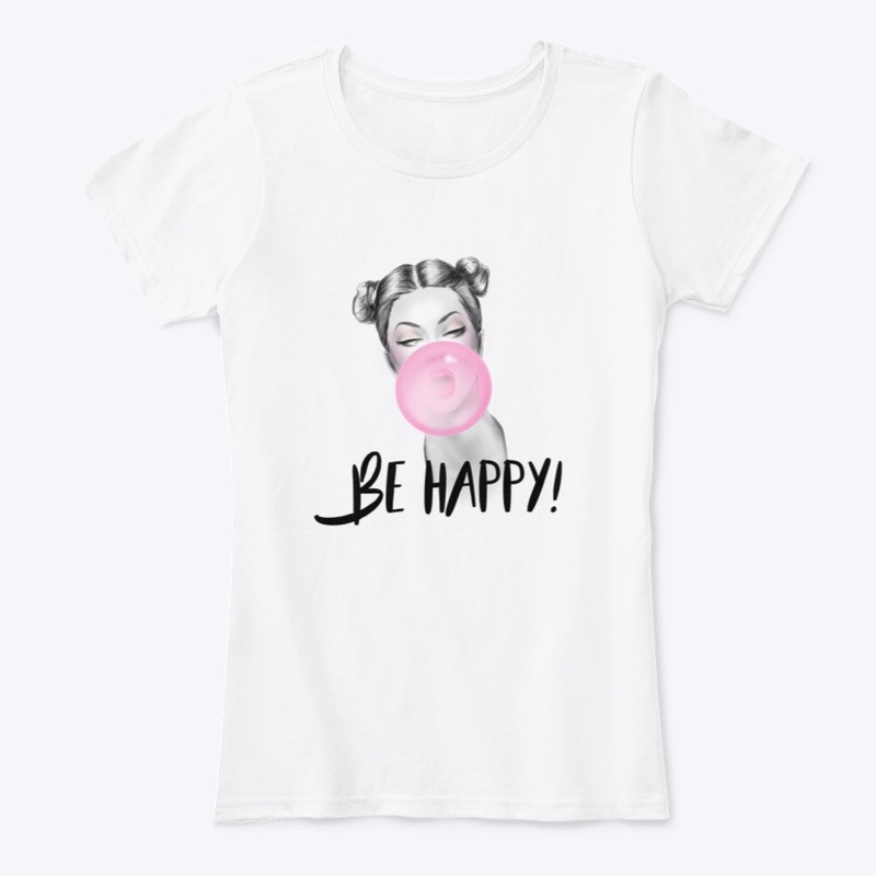 Be Happy (White Letters)