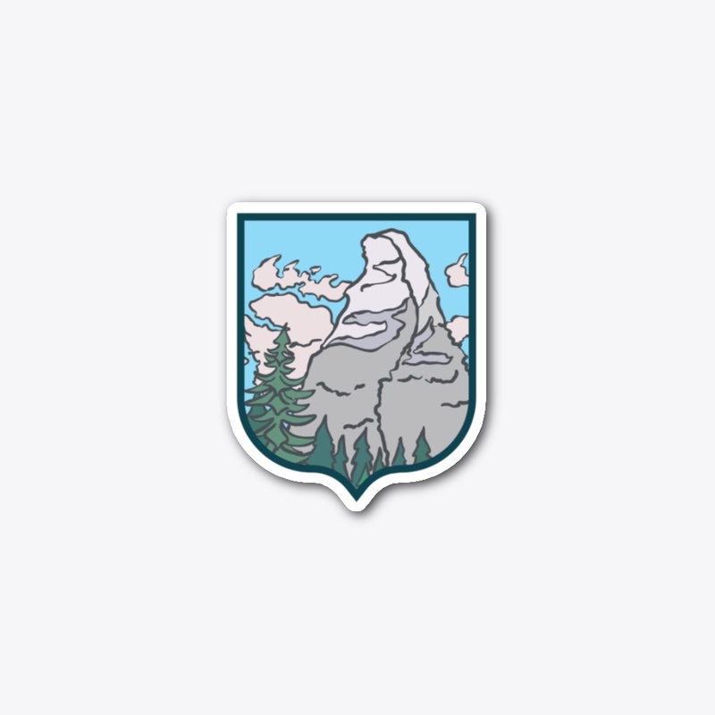 Mountain Badge: Matterhorn (3" sticker)