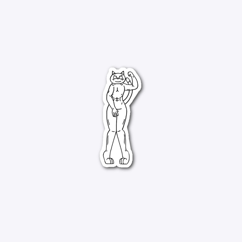 ‘Thicc Strong Boi’ Sticker