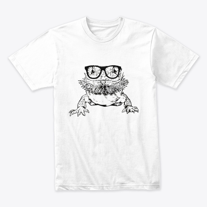 Bearded Dragon Nerdy Glasses Animal