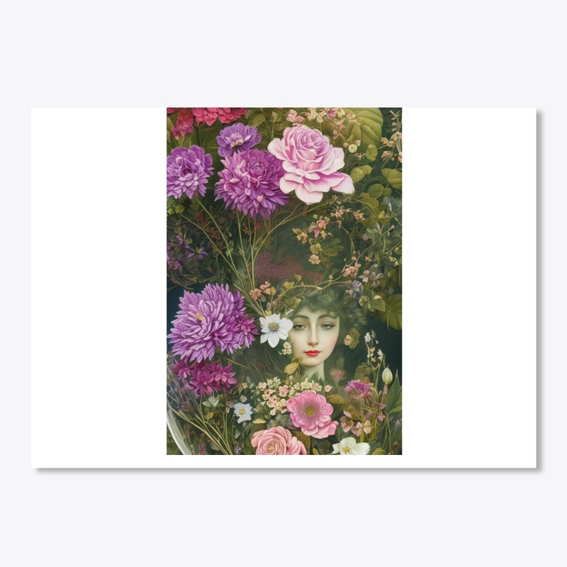 Enchanted Garden Vintage Botanical Fairy