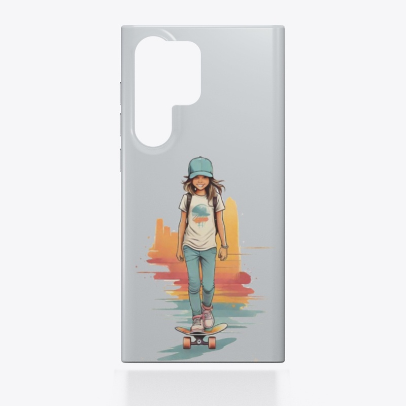 Vintage Skater Girl