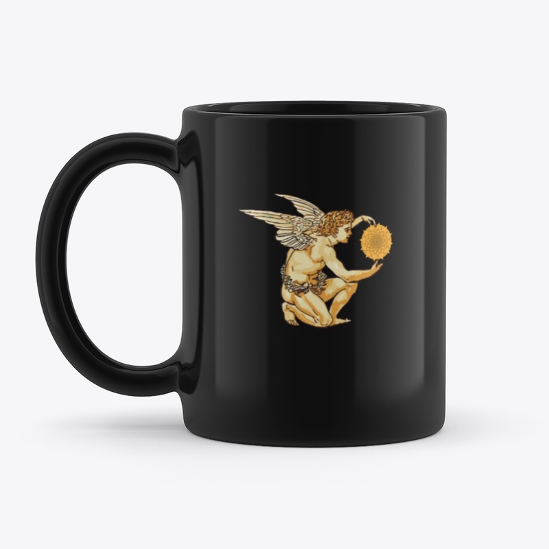 Angel holding a mandala