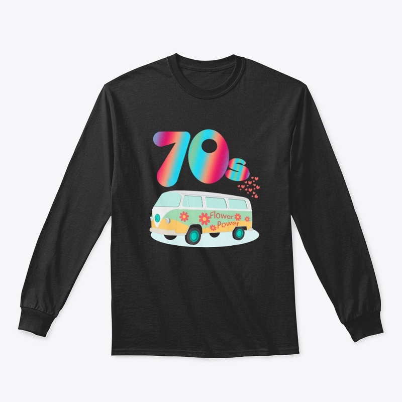 Women Cute 70s Hippie Bus Party