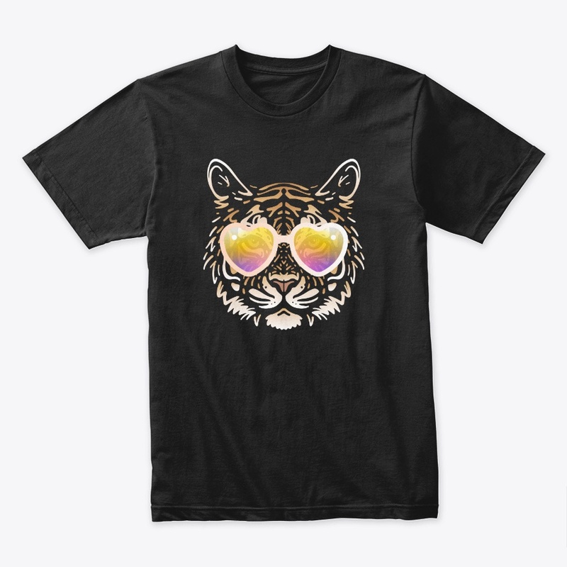 Cute Tiger in Sunglasses (Colored+sg05)