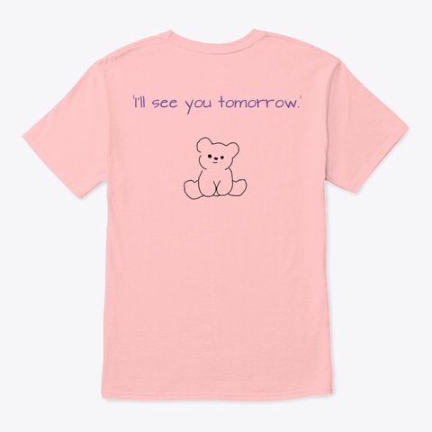 Lonely Place T Shirt Pale Pink T-Shirt Back