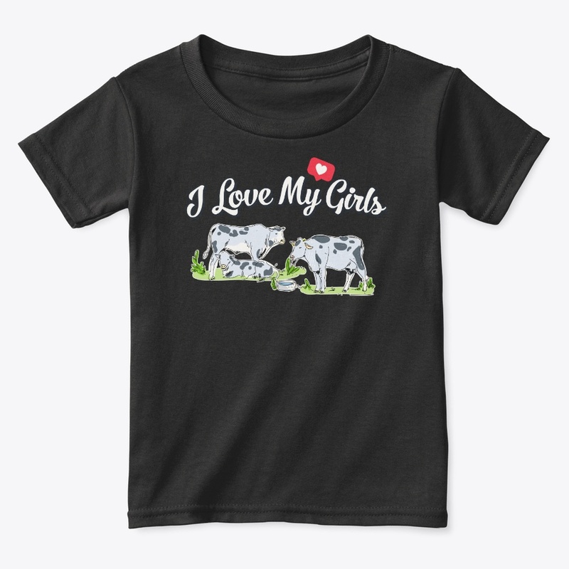 I Love My Girls Cow Farmer Gift