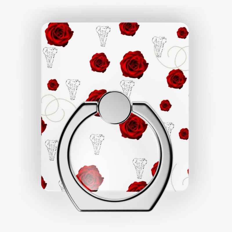 Red Roses and Elephants Design 