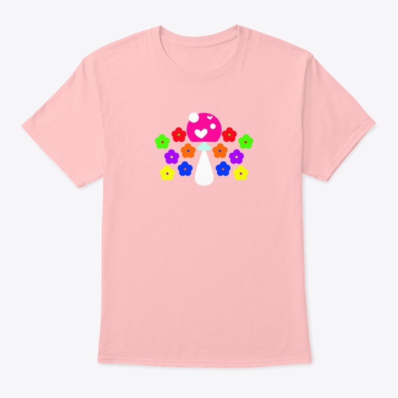 Mushroom With Flower T-Shirt