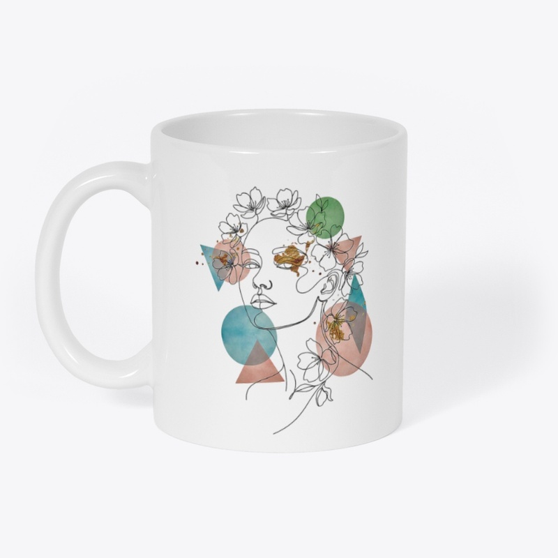 Floral Muse Line Art Tee