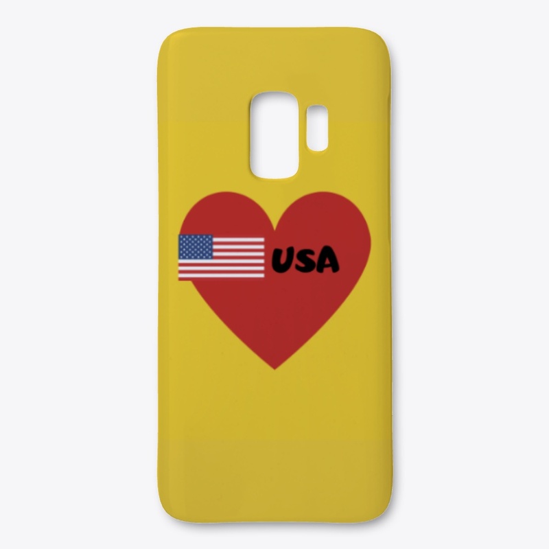 Yellow Patriotic Phone Case and Tee !