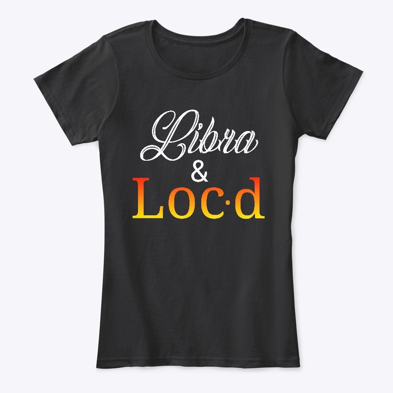 Libra & loc'd zodiac tee shirt