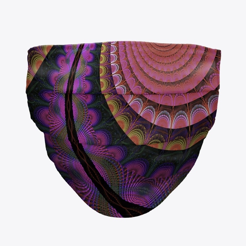 Trippy multidimensional face mask