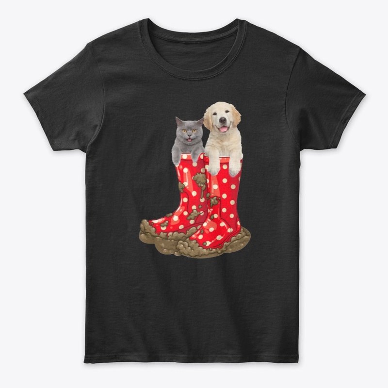 Cute Cat & Dog T-Shirt | Funny tshirts