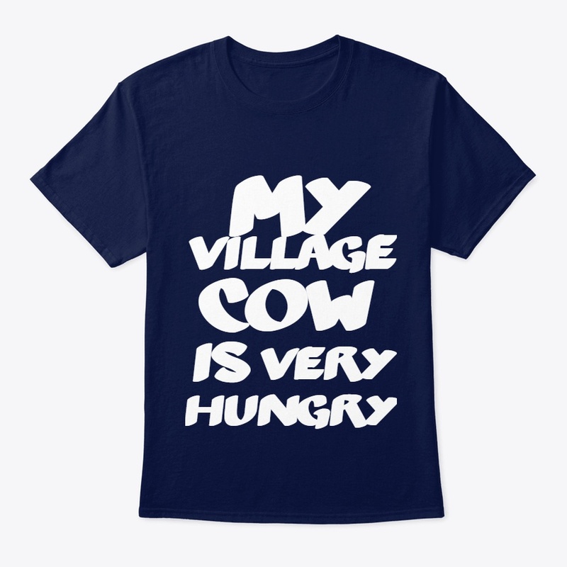 My village cow is very hungry