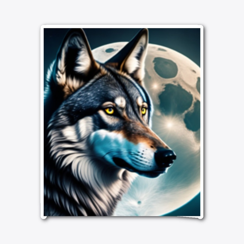 unique wolf  printed unisex t-shirts 