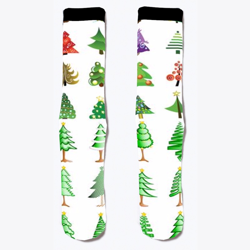  Christmas Trees Socks 