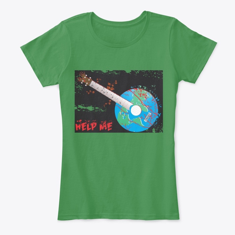 Ukulele Green Earth T Shirts