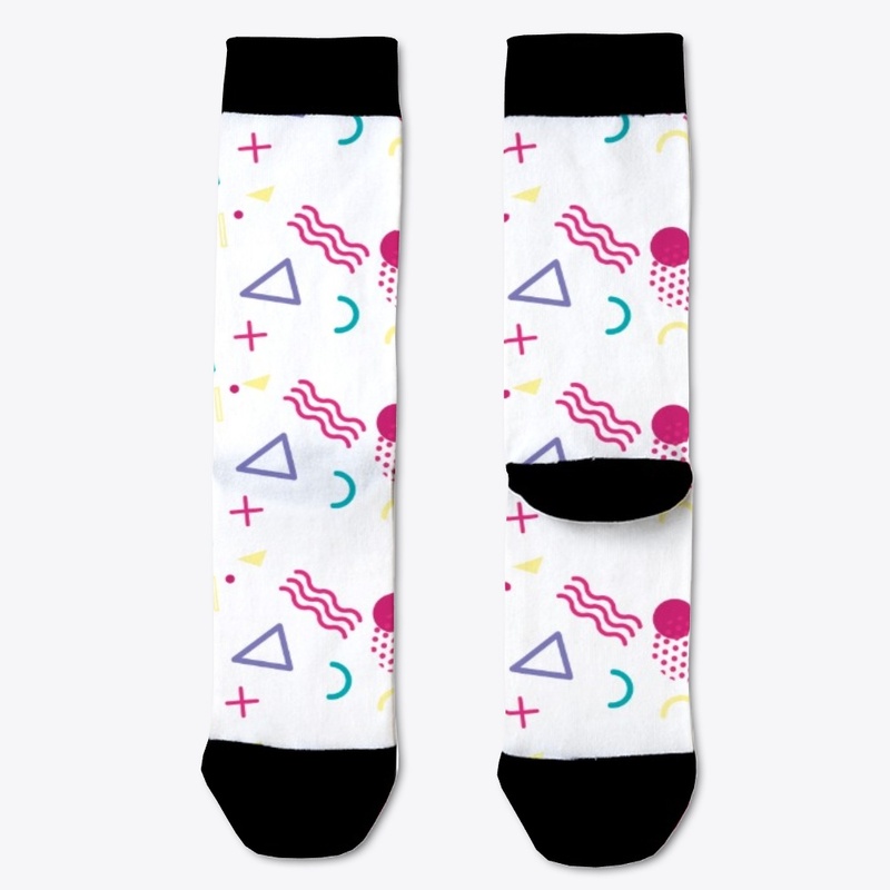 Two types of patterned socks.