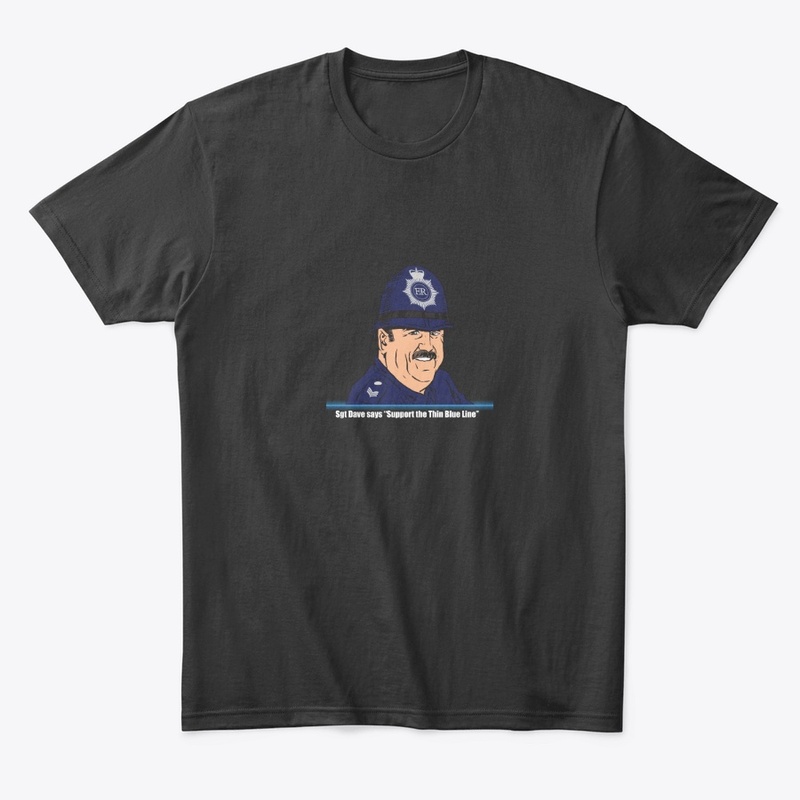 Sgt Dave Thin Blue Line Mens T-shirt 2