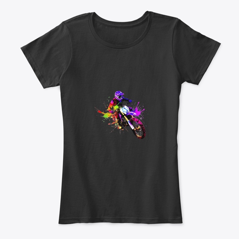 Dirt Bike Dreams- Vibrant Multi-Colored 
