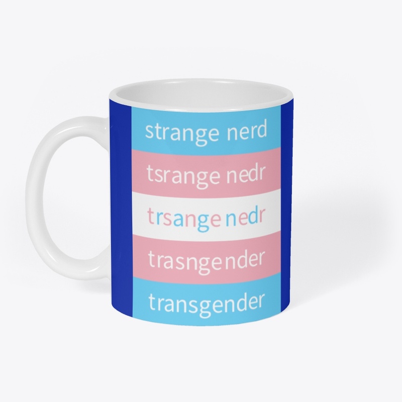 Strange Nerd trans pride anagram